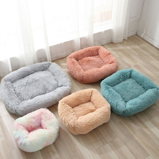 Plush Dog Cat Bed Warm Soft