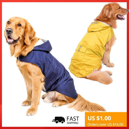 Pet Dog Raincoat Waterproof Large Dogs Outdoor