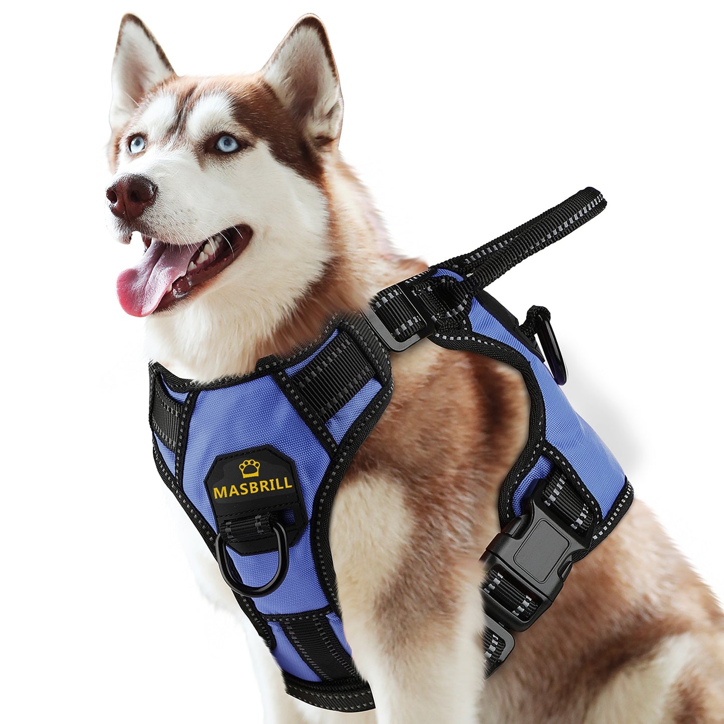 Dog Harness Adjustable Reflective Leash Hooks